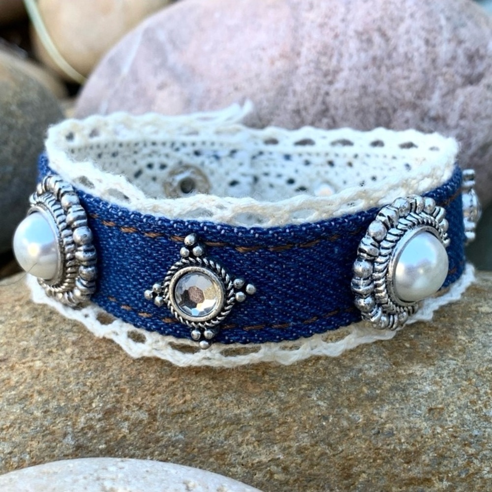 Boho Denim Bracelet